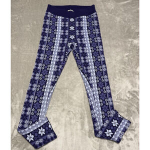 NWT Intimately Free People Leggings Womens XS Winter Leggings Snowflake Cozy